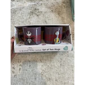 Valentines Day Nightmare Before Christmas Purple‎ Heart Mugs BNIB Sally & Jack